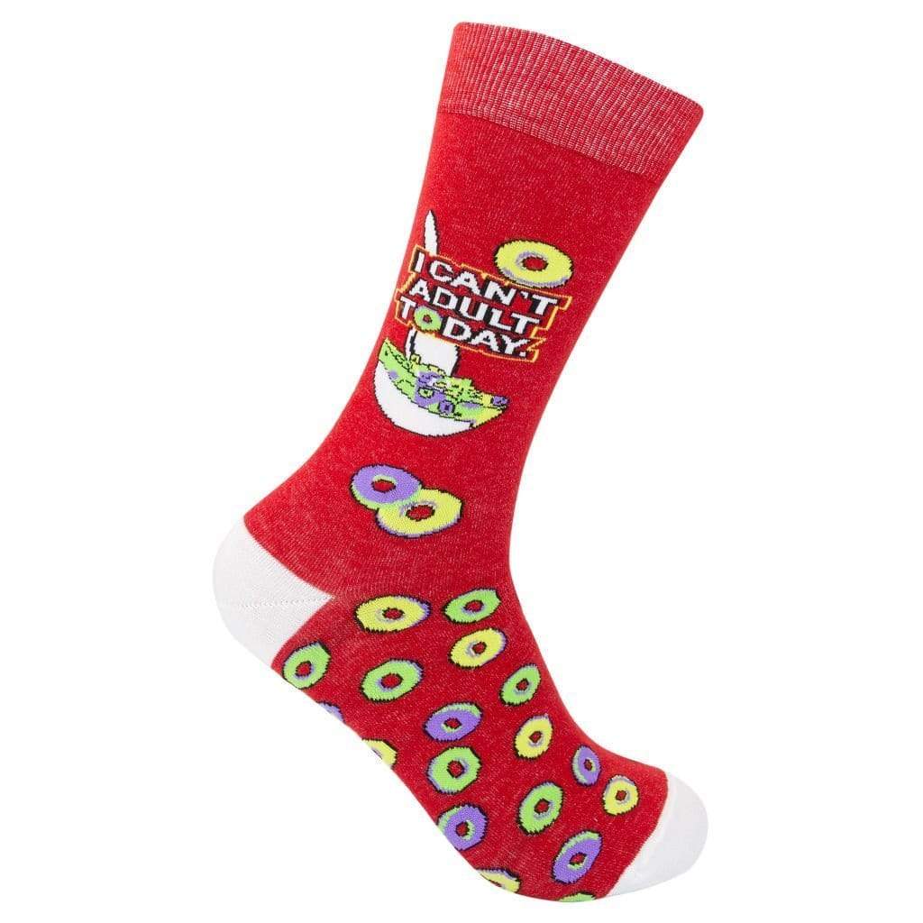 I Can&#39;t Adult Today Unisex Crew Sock Red