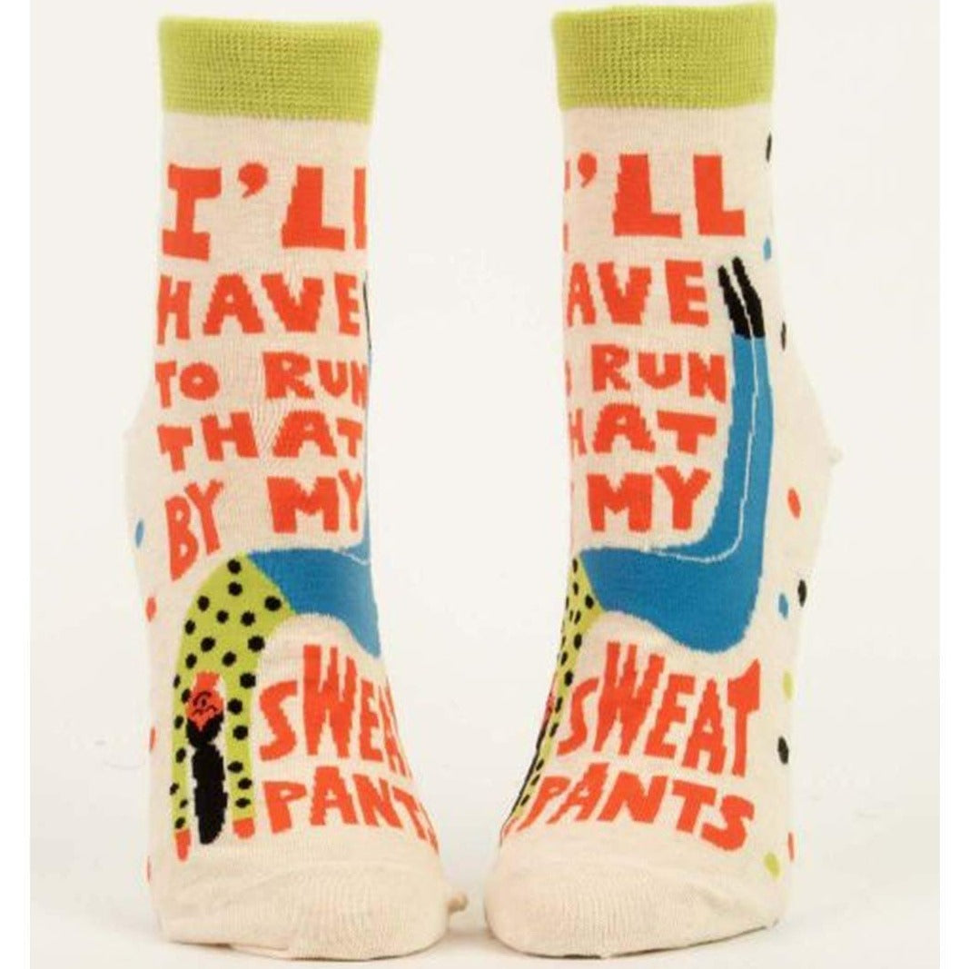 Run That By My Sweatpants Women&#39;s Ankle Sock Ivory