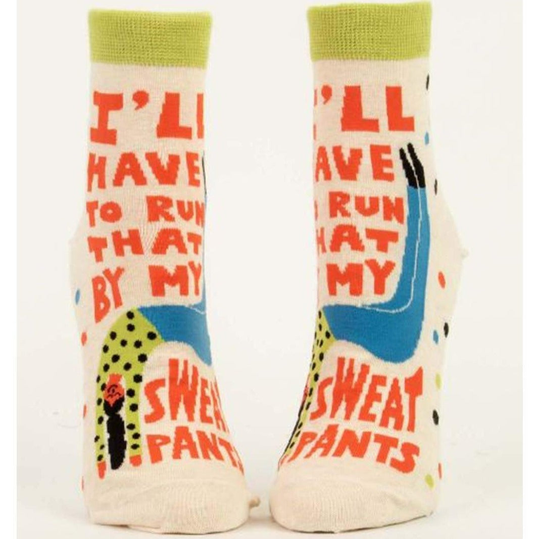 Run That By My Sweatpants Women's Ankle Sock Ivory