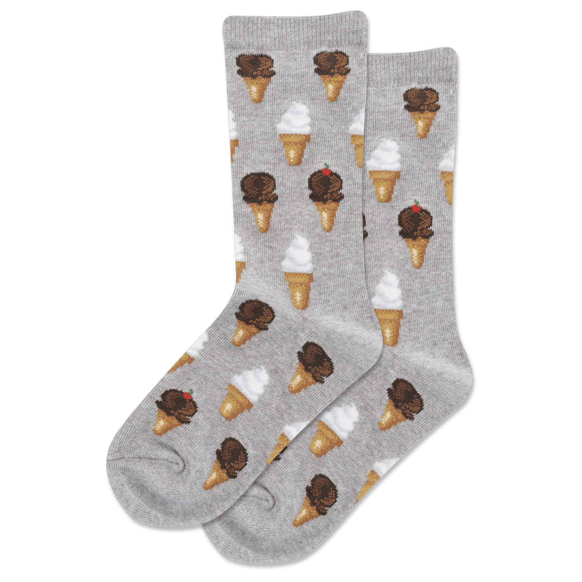 Ice Cream Children&#39;s Crew Socks Grey