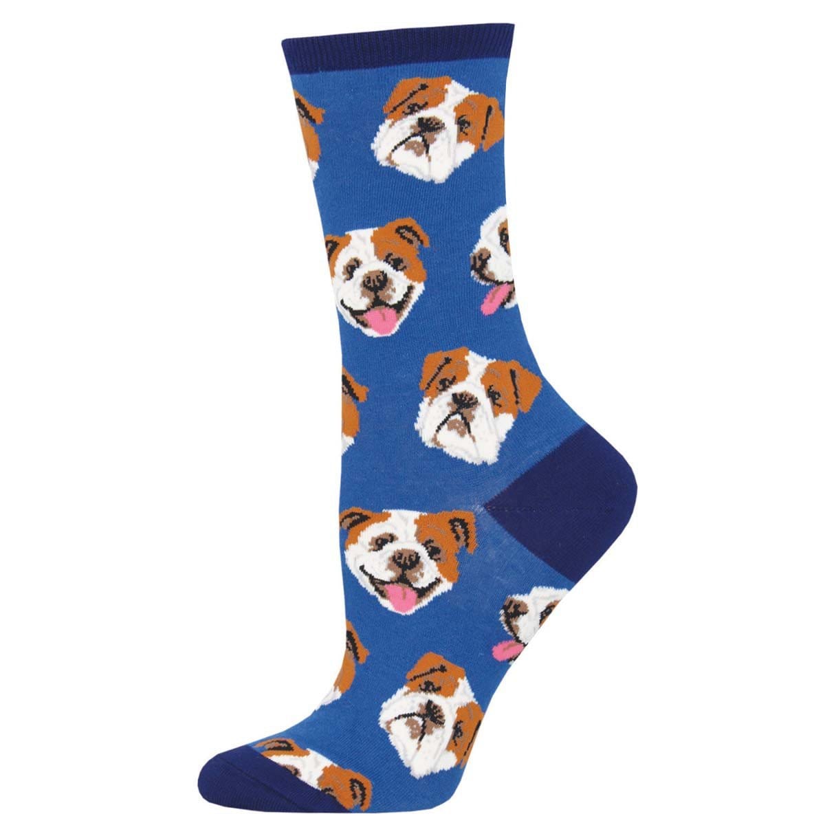 Incredibull Women's Crew Sock Blue