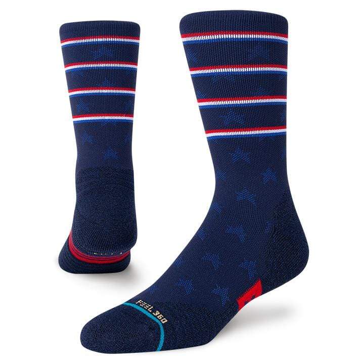 Independence Men's Crew Sock Blue