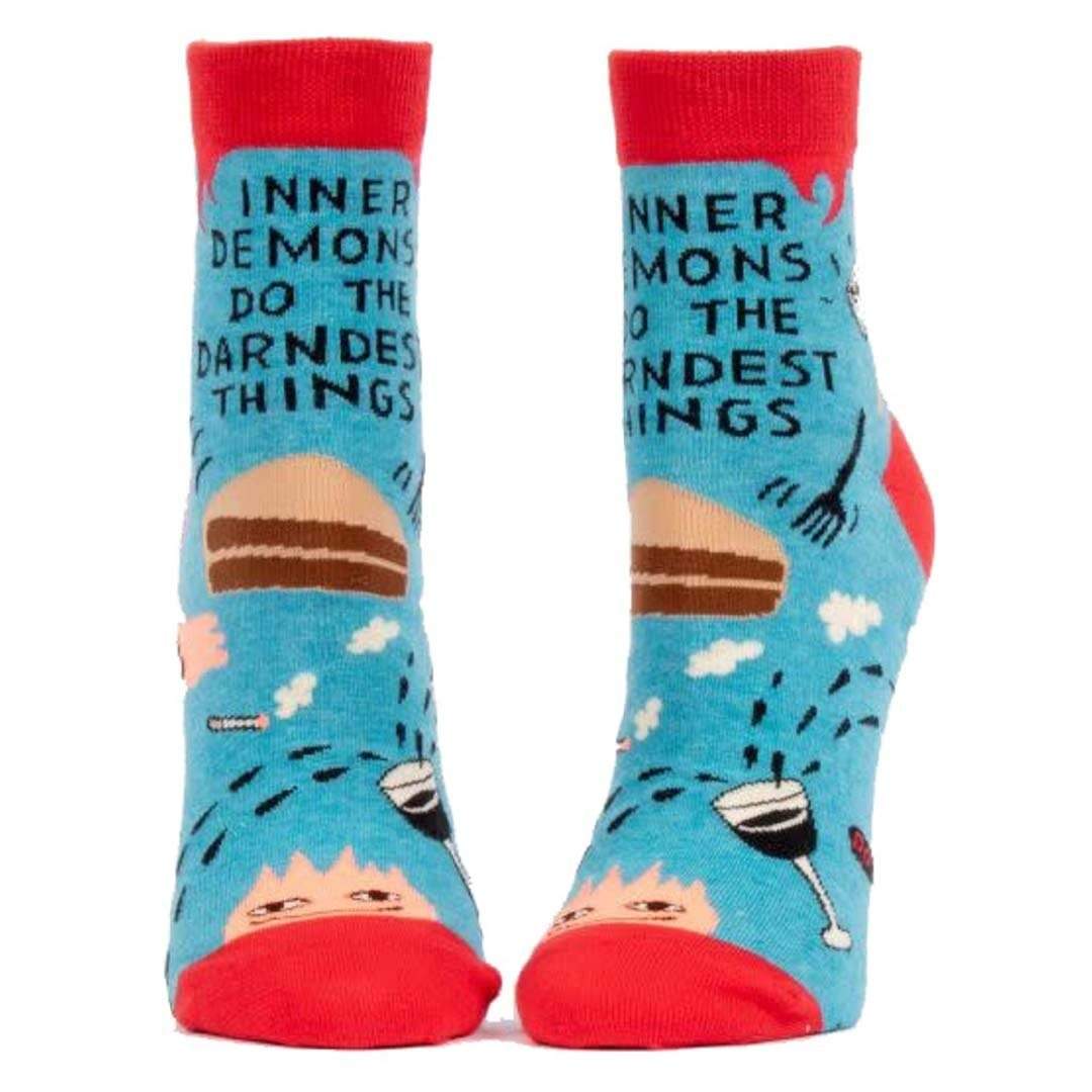 Inner Demons Women's Ankle Sock Blue