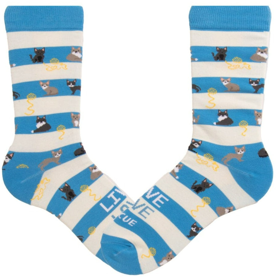 Animal Rescue Cat Stripes Socks