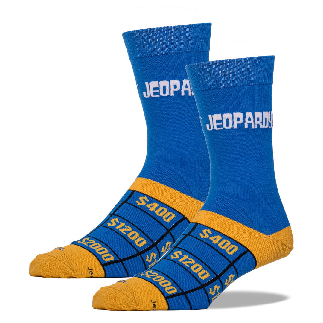Jeopardy Men's Crew Sock Blue