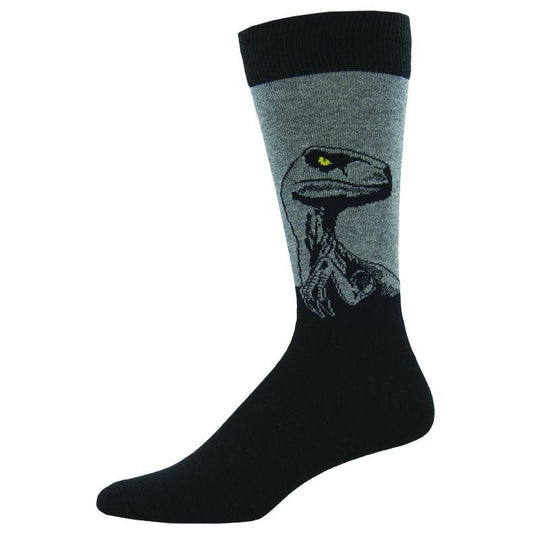 Raptor Socks Men’s Crew Sock Shoe Size 7-12 / Grey