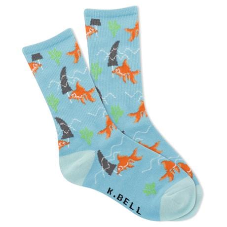 Trick Goldfish Kid's Crew Socks Blue
