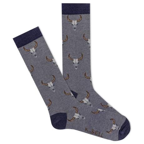 Skulls Men's Crew Socks Grey