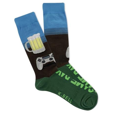 Gameday Beer Men's Crew Socks Green