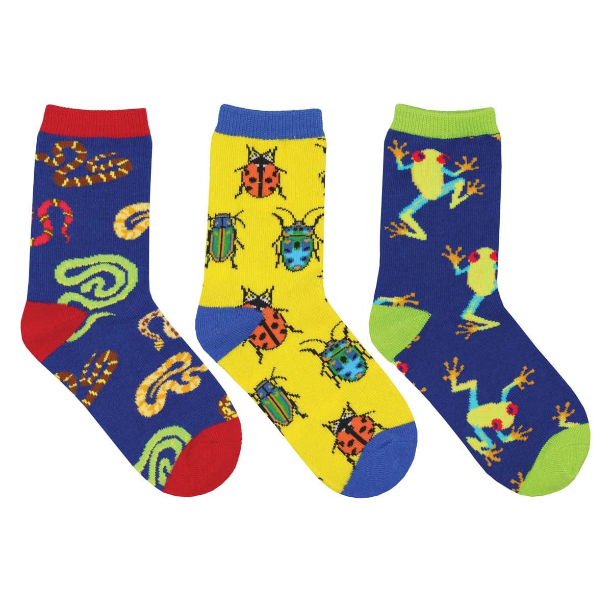Science Camp 3 Pack Crew Socks Multi