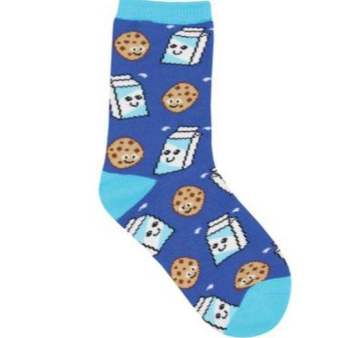 Cookies &amp; Milk Socks Children&#39;s Crew Sock Children 7-10 / Blue