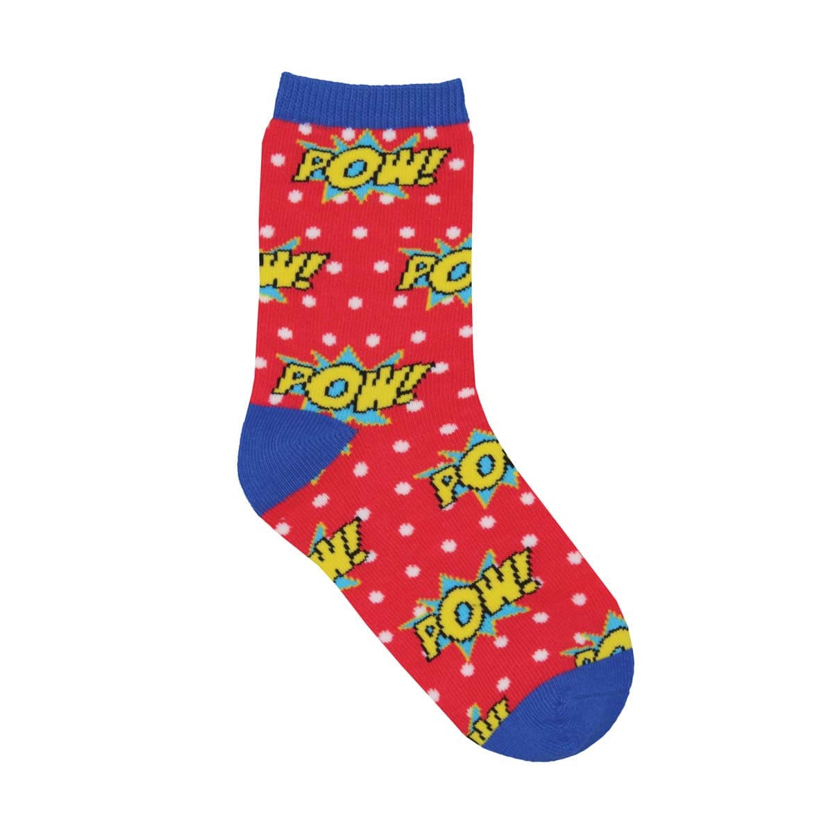 Super Powered Kid's Crew Socks Red