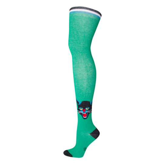 Kitty Power Socks - Unisex Over the Knee Sock green