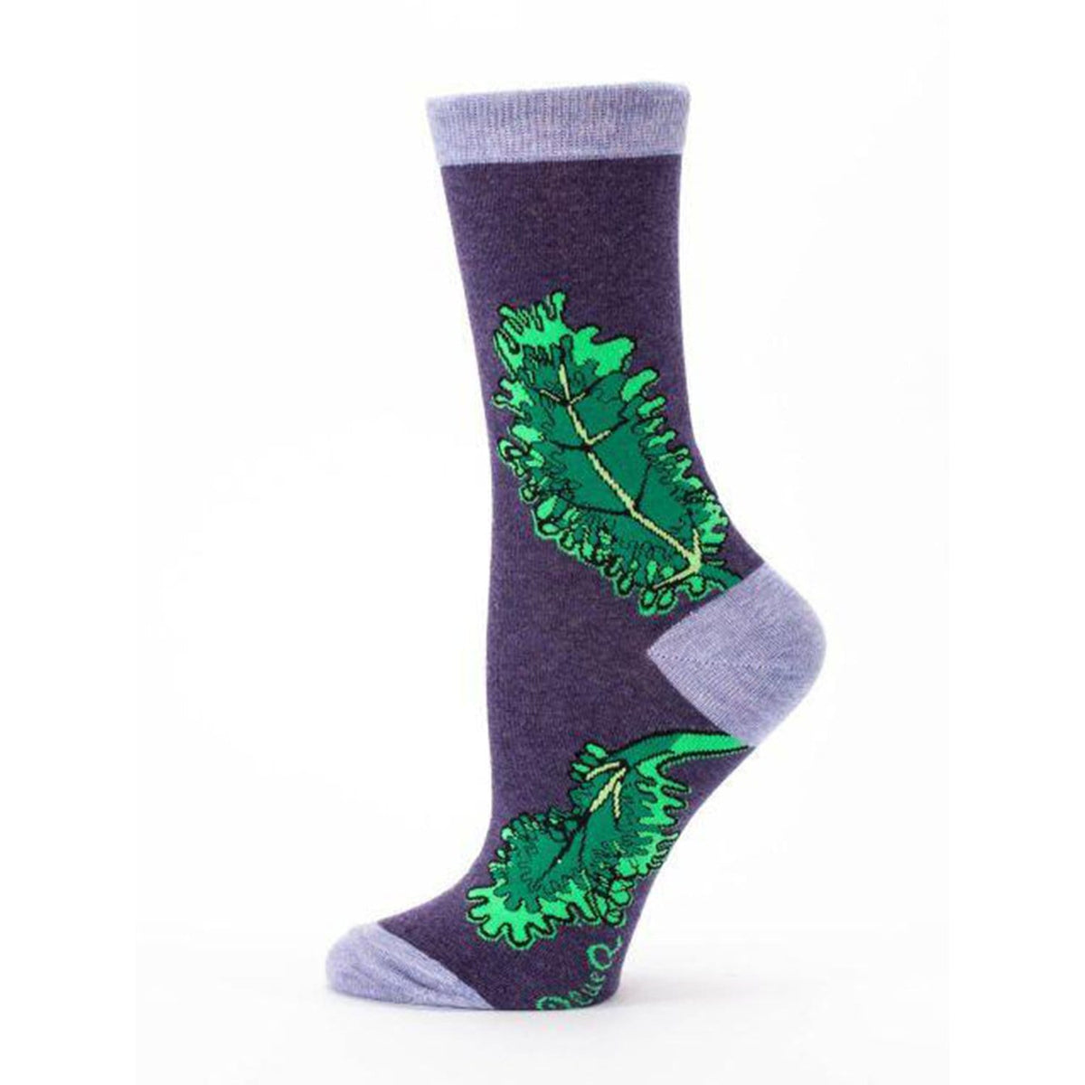 Kale is on Everything Socks Women&#39;s Crew Sock purple
