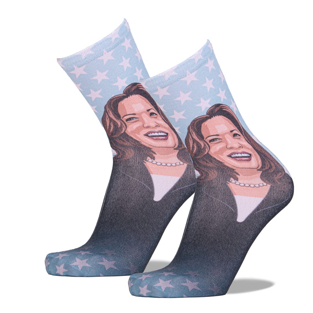 Kamala Harris Unisex Crew Socks Blue / OSFM