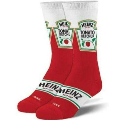 Heinz Ketchup Men&#39;s Crew Sock Red
