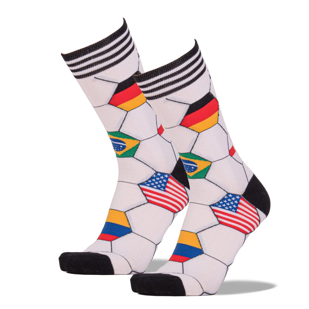 Kick It Socks Men’s Crew Sock White