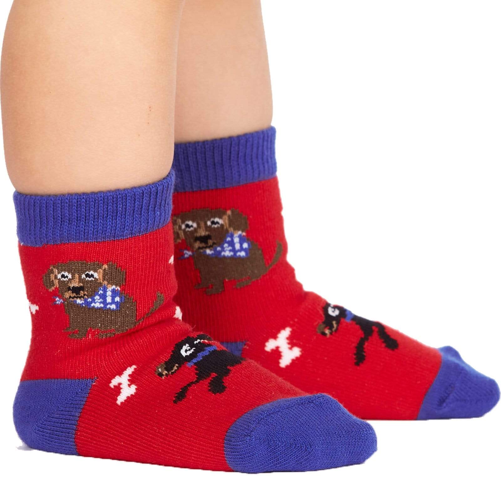 Kid's Best Friend Toddler Crew Sock Red