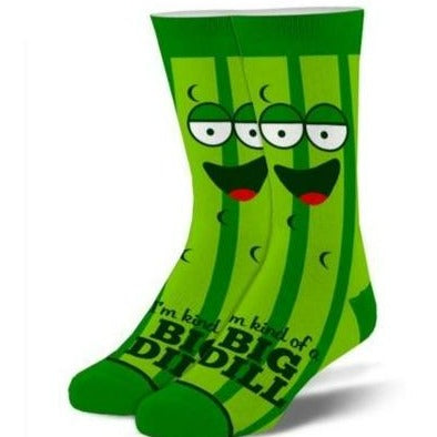 Kind Of A Big Dill Men&#39;s Crew Sock Green