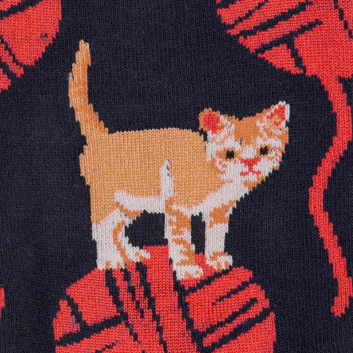 Kitten Knittin&#39; Socks Women&#39;s Crew Sock Navy