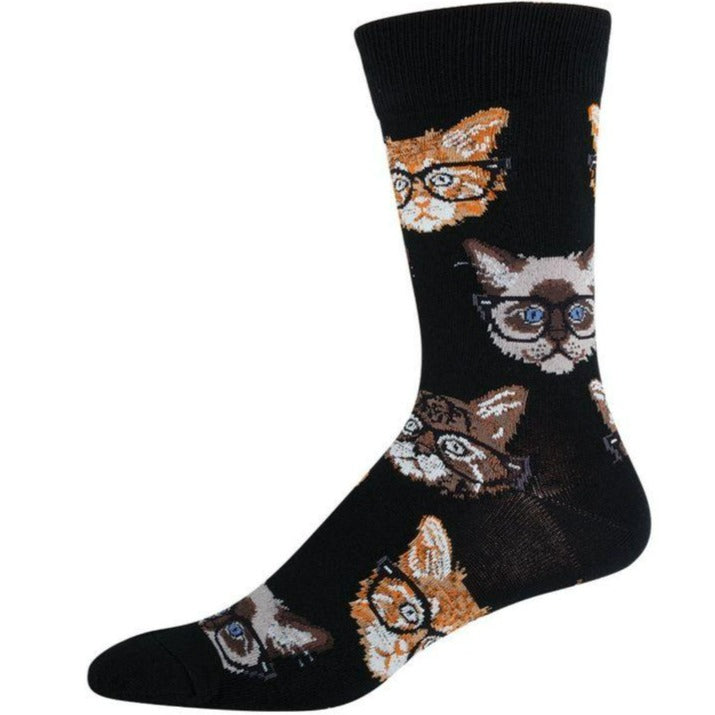Kittenster Socks Men’s Crew Sock Black