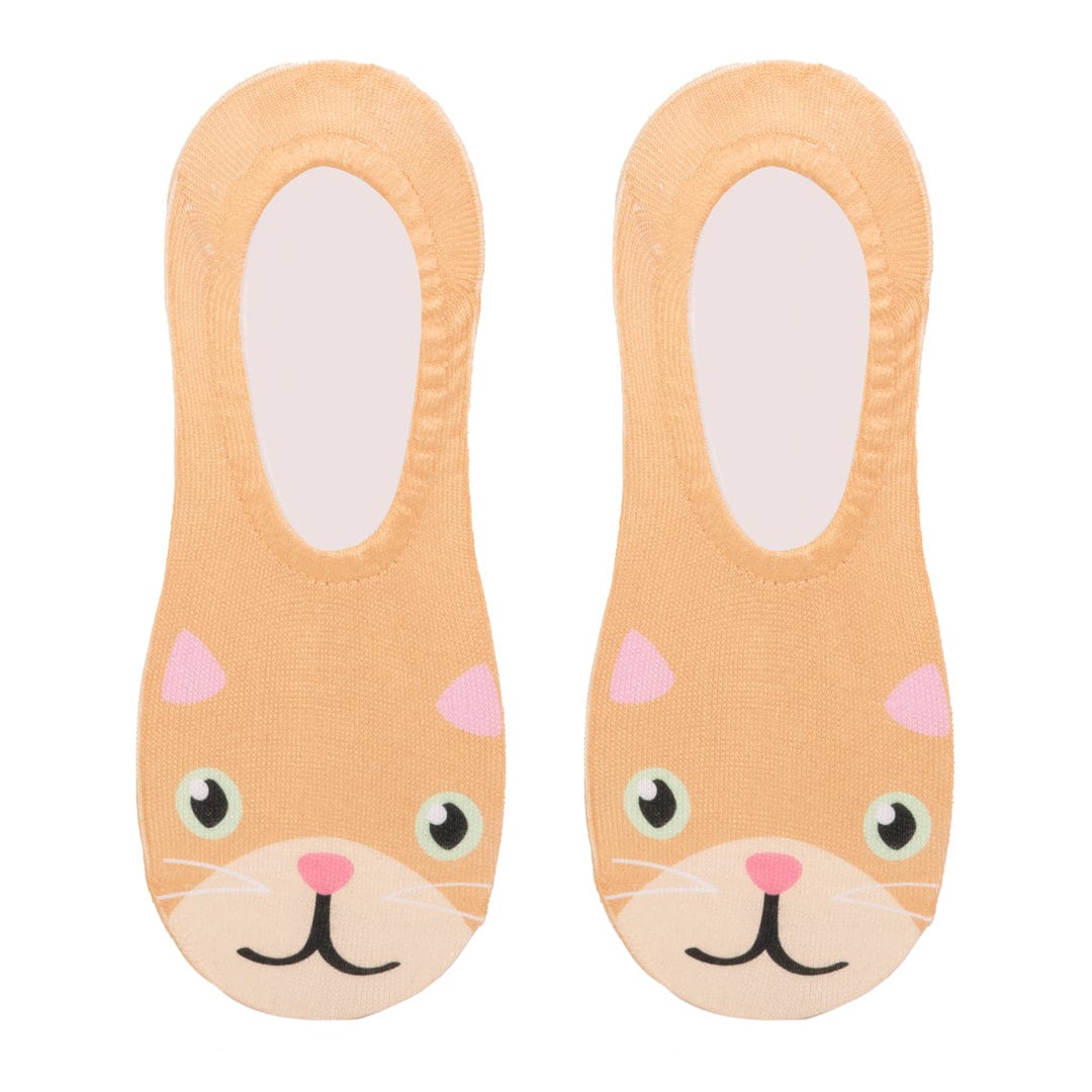 Kitty Liner Socks No Show Sock Yellow