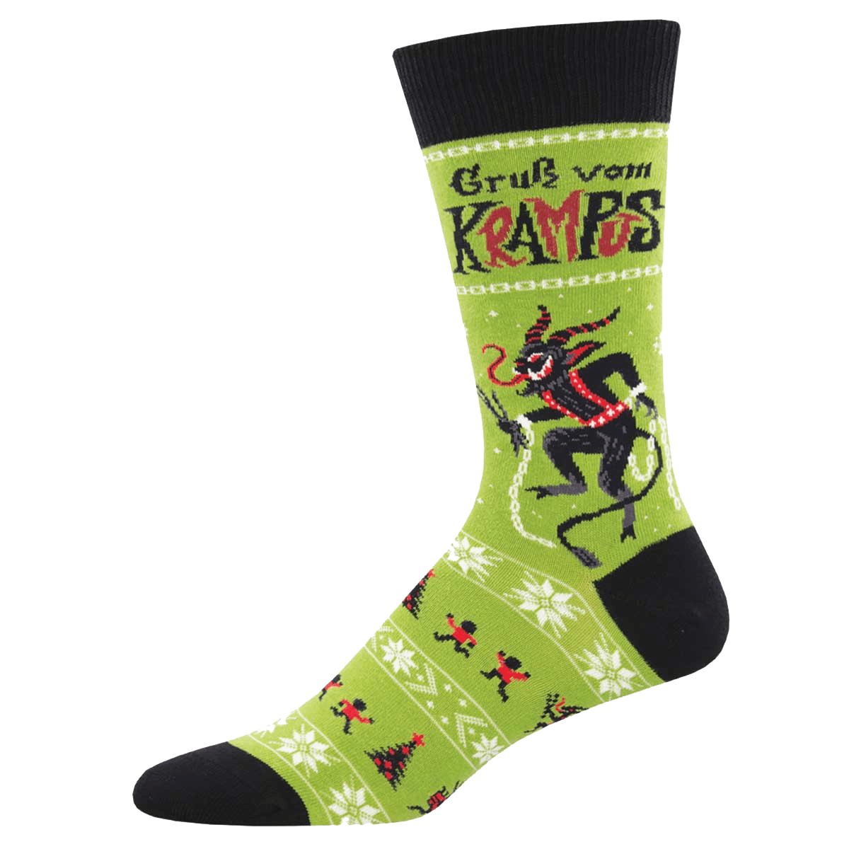 Krampus Men's Crew Socks Green