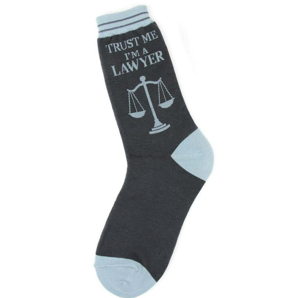 Lawyer Socks -Women's Crew Sock gray