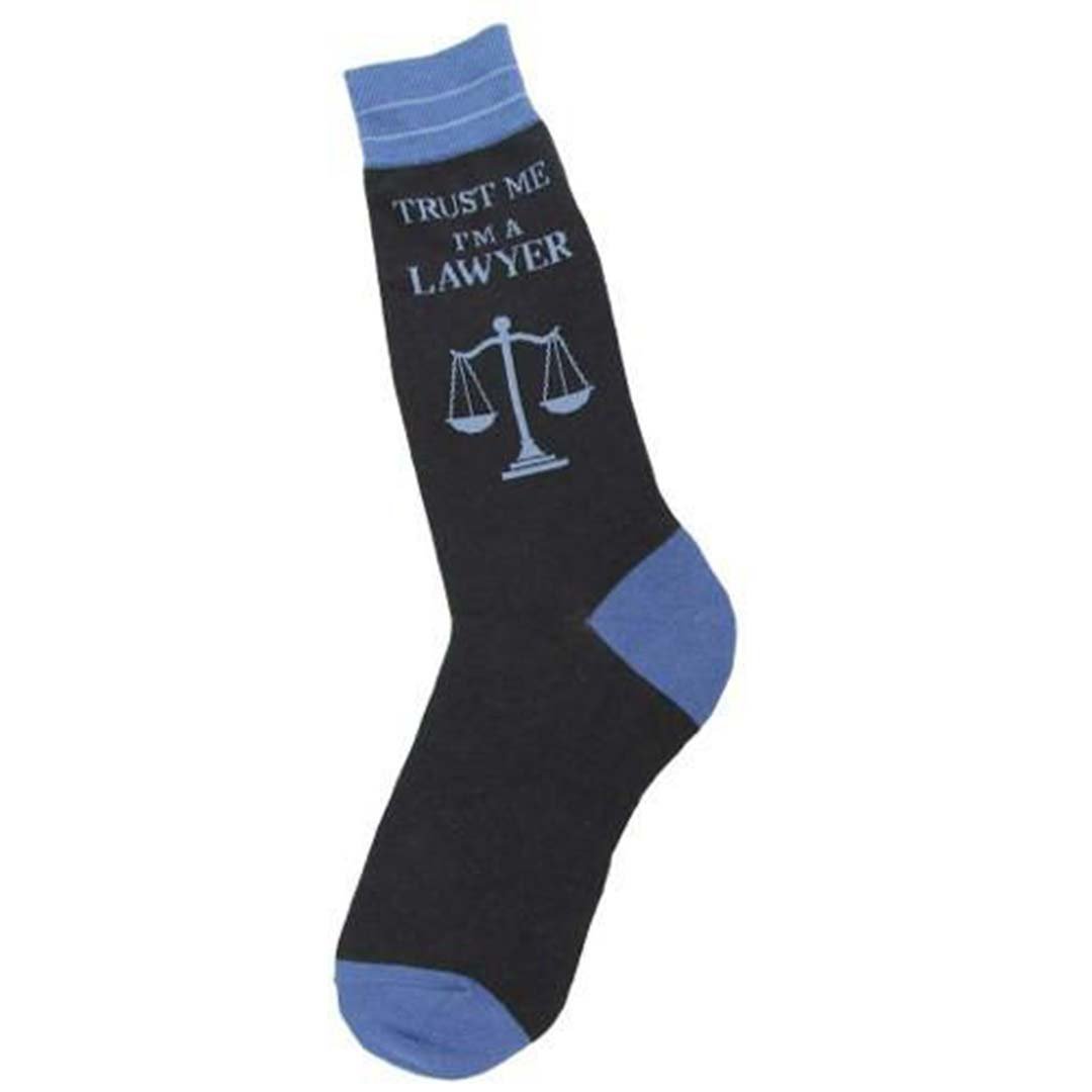 Lawyer Socks Men’s Crew Sock black