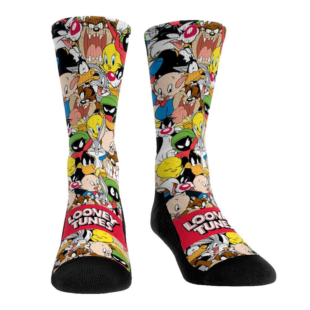 Looney Tunes Stacked Character Crew Sock Men&#39;s / Multi