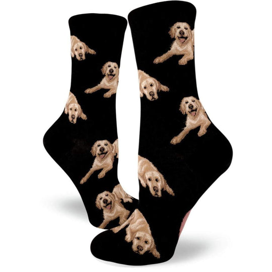 Labrador Dog Women's Crew Socks Women / Black