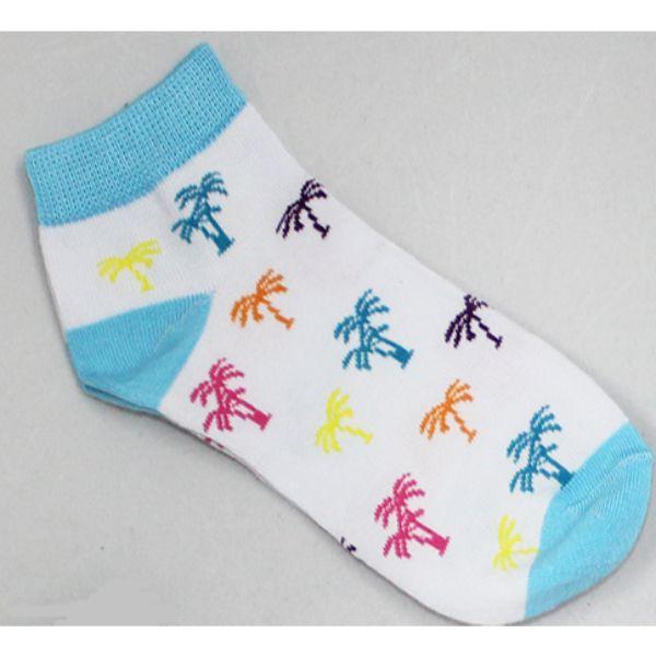 Palm Trees - Women&#39;s Ankle Sock light blue