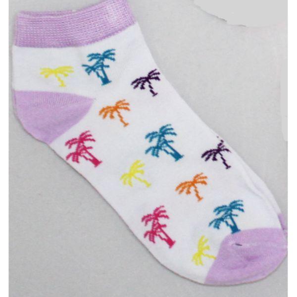 Palm Trees - Women&#39;s Ankle Sock lavender