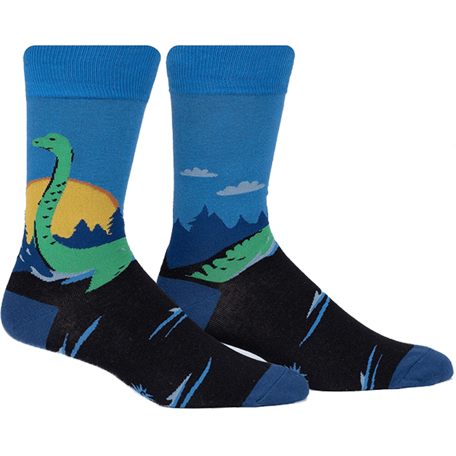 Loch Ness Men's Crew Socks Blue