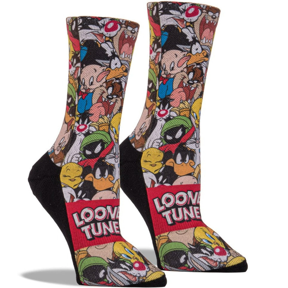 Looney Tunes Stacked Character Crew Sock Women&#39;s / Multi