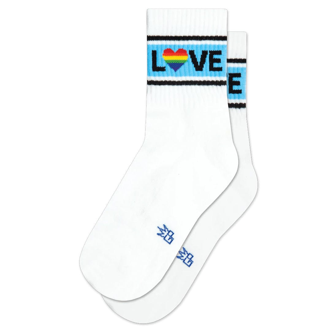 Love Ankle Socks White
