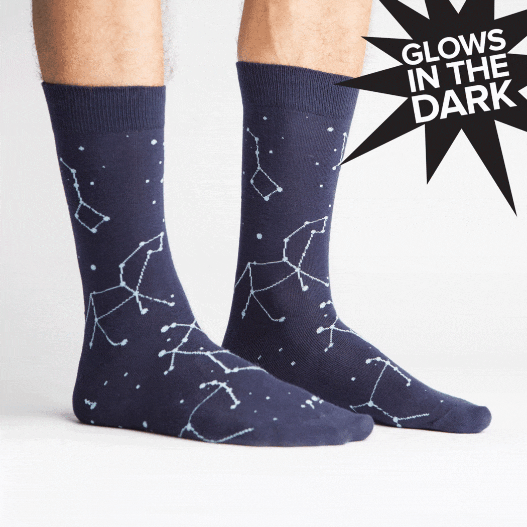 Constellation Men's Crew Sock Blue