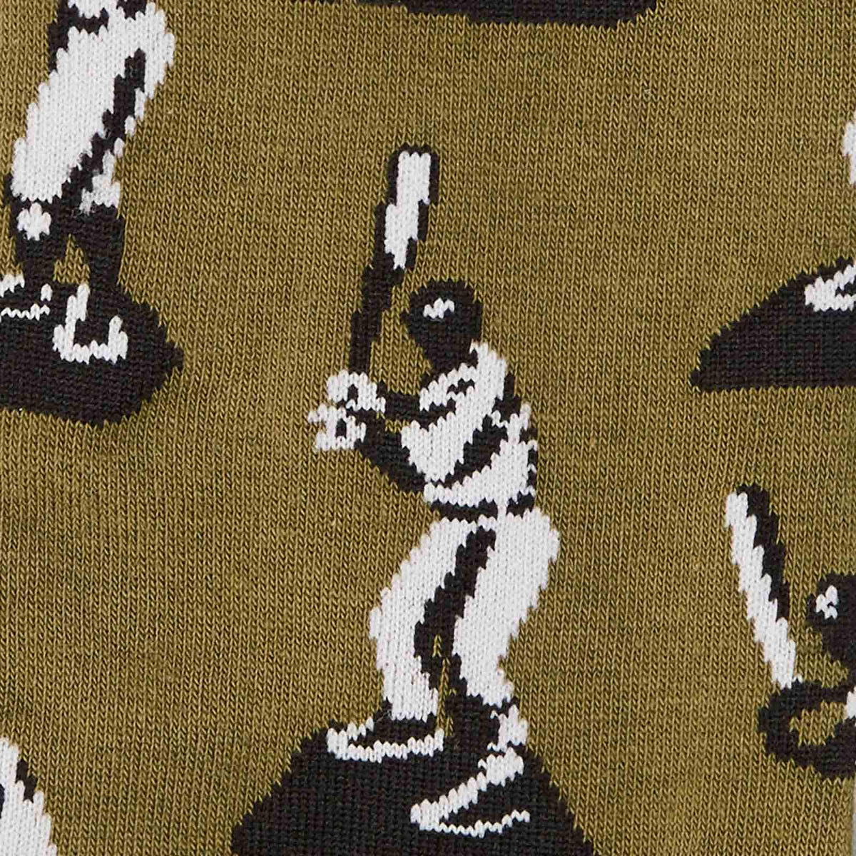 Batter Up Baseball Socks Men’s Crew Sock green