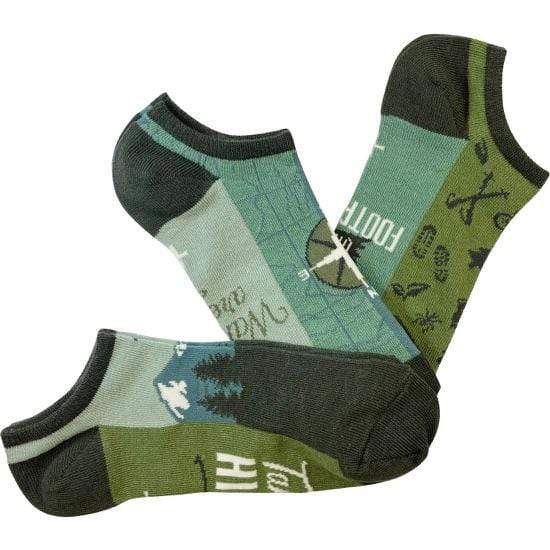 Get Outdoors Men's 3 Pair No Show Green