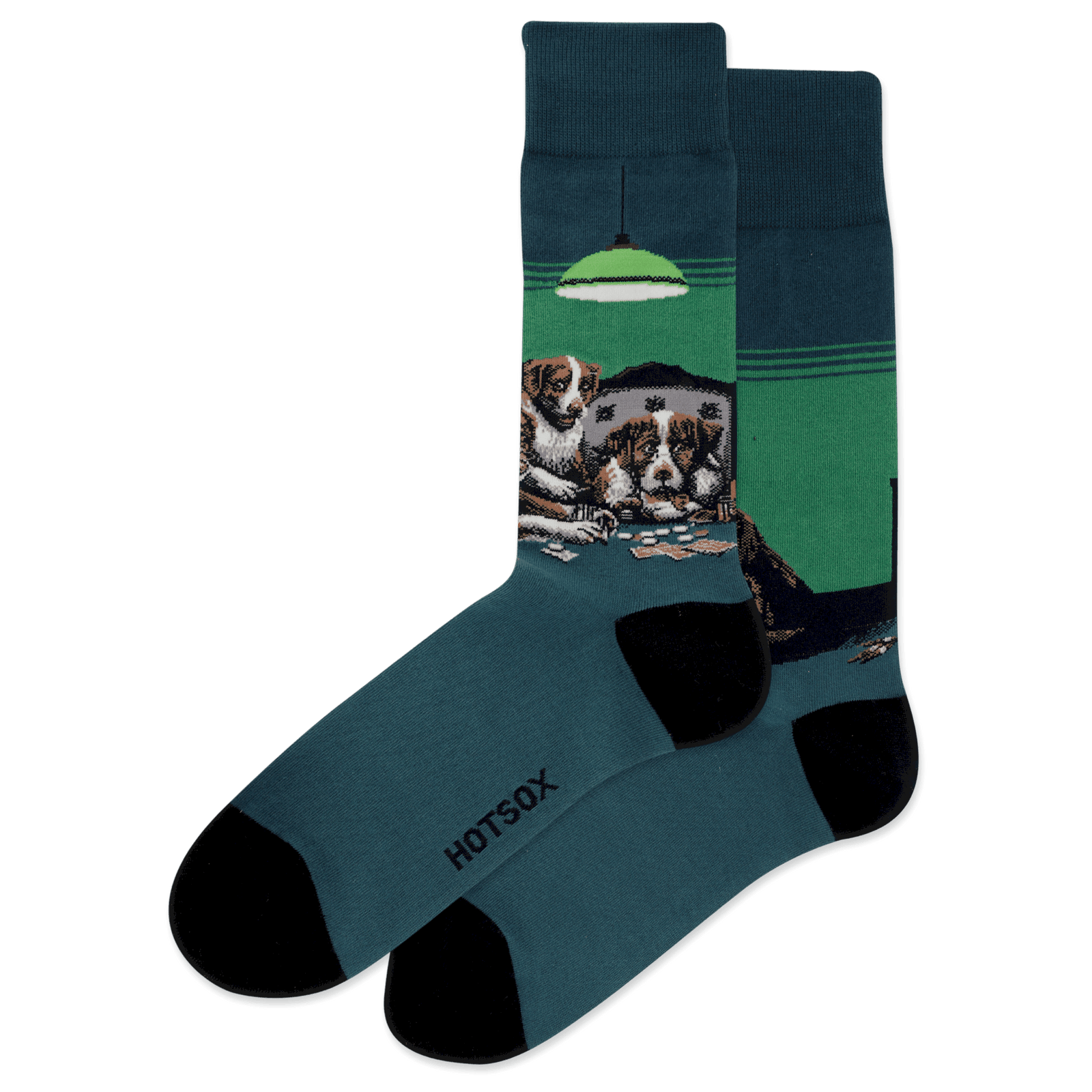 Poker Game Men's Crew Sock blue