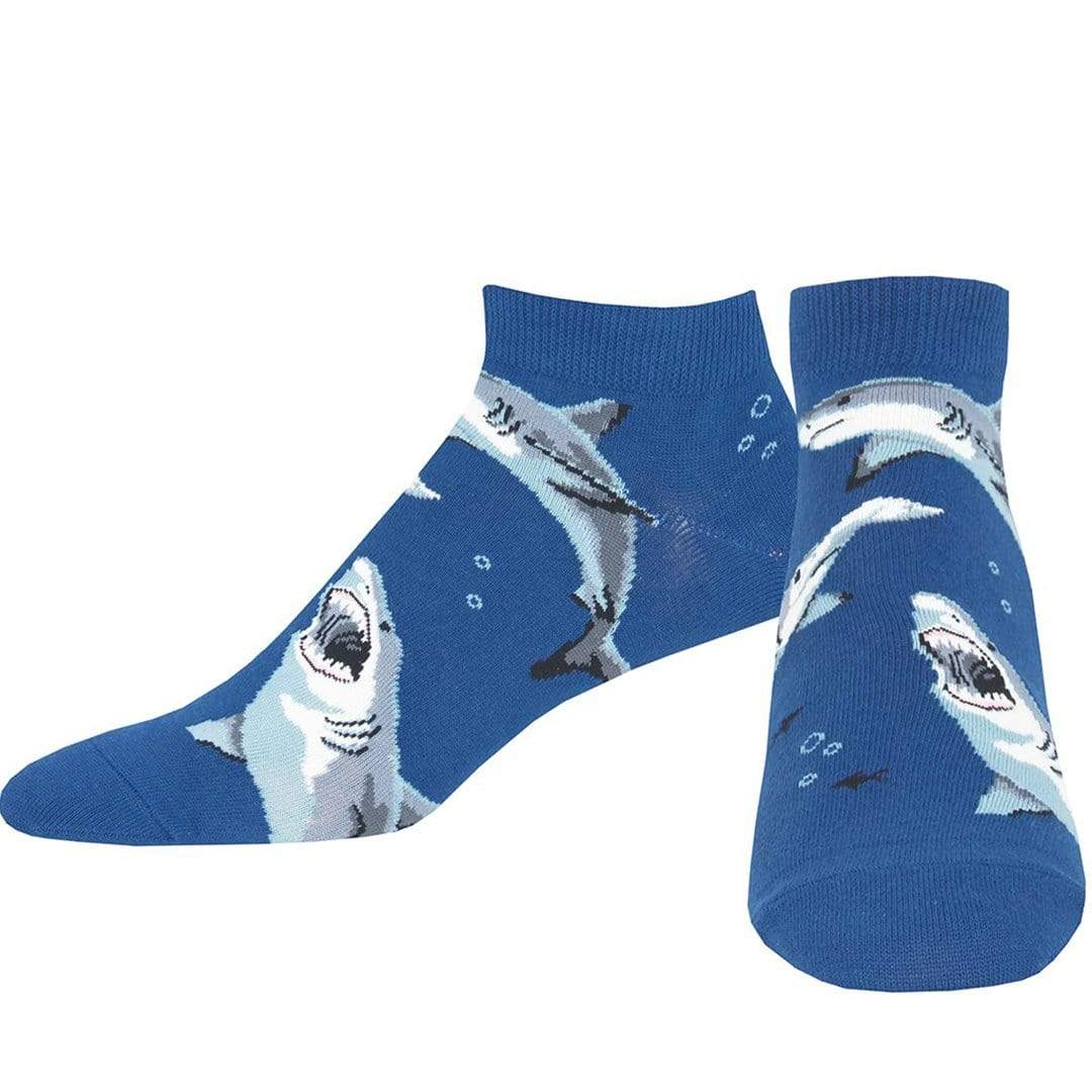 Shark Chums Socks Men&#39;s Ankle Sock Blue