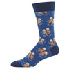 Significant Otter King Size Men’s Crew Socks Blue / King Size 12-15