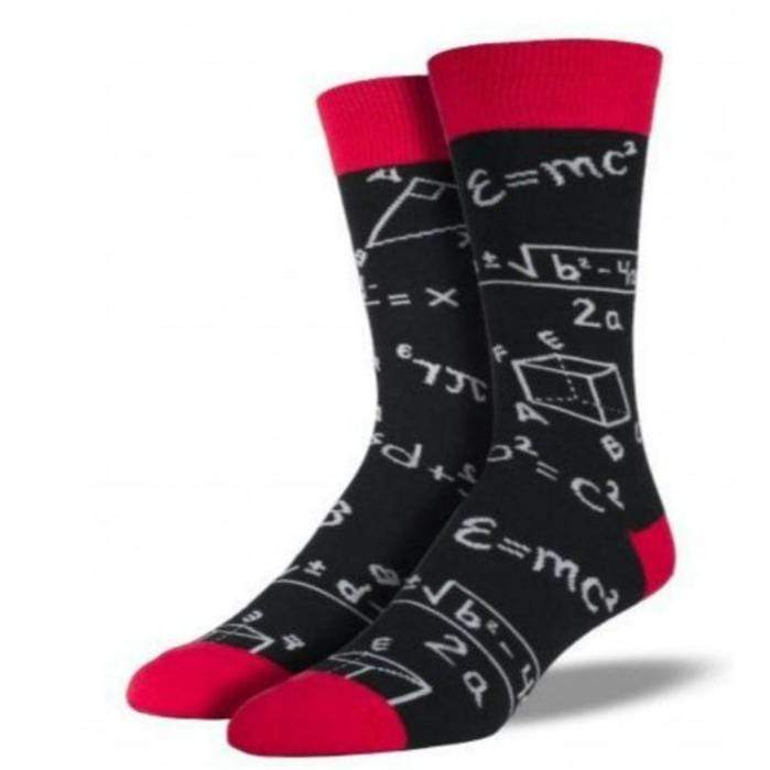 Math Socks Men’s Crew Sock Black