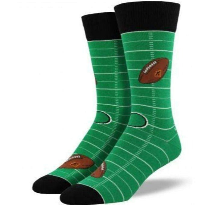 Football Socks Men’s Crew Sock green