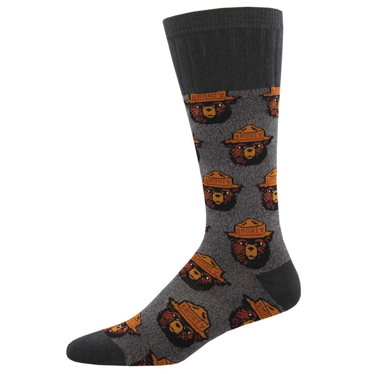 Smokey Bear Men&#39;s Hiking Socks Grey
