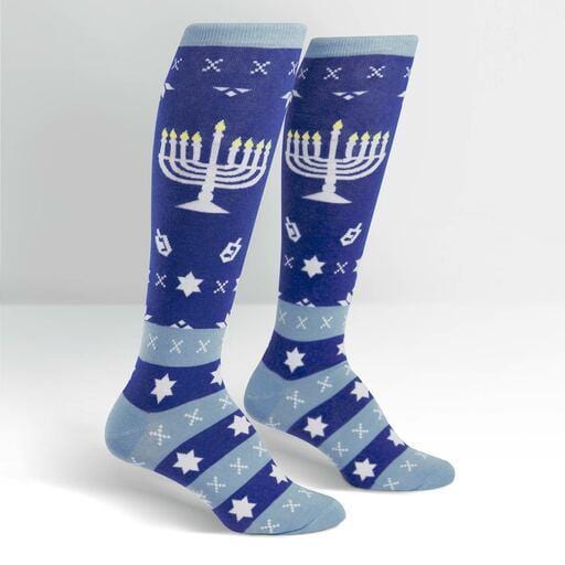 Mazel Toes Women&#39;s Knee High Socks Blue