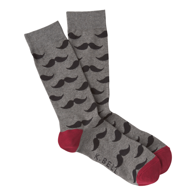 Mustache Socks Men’s Crew Sock