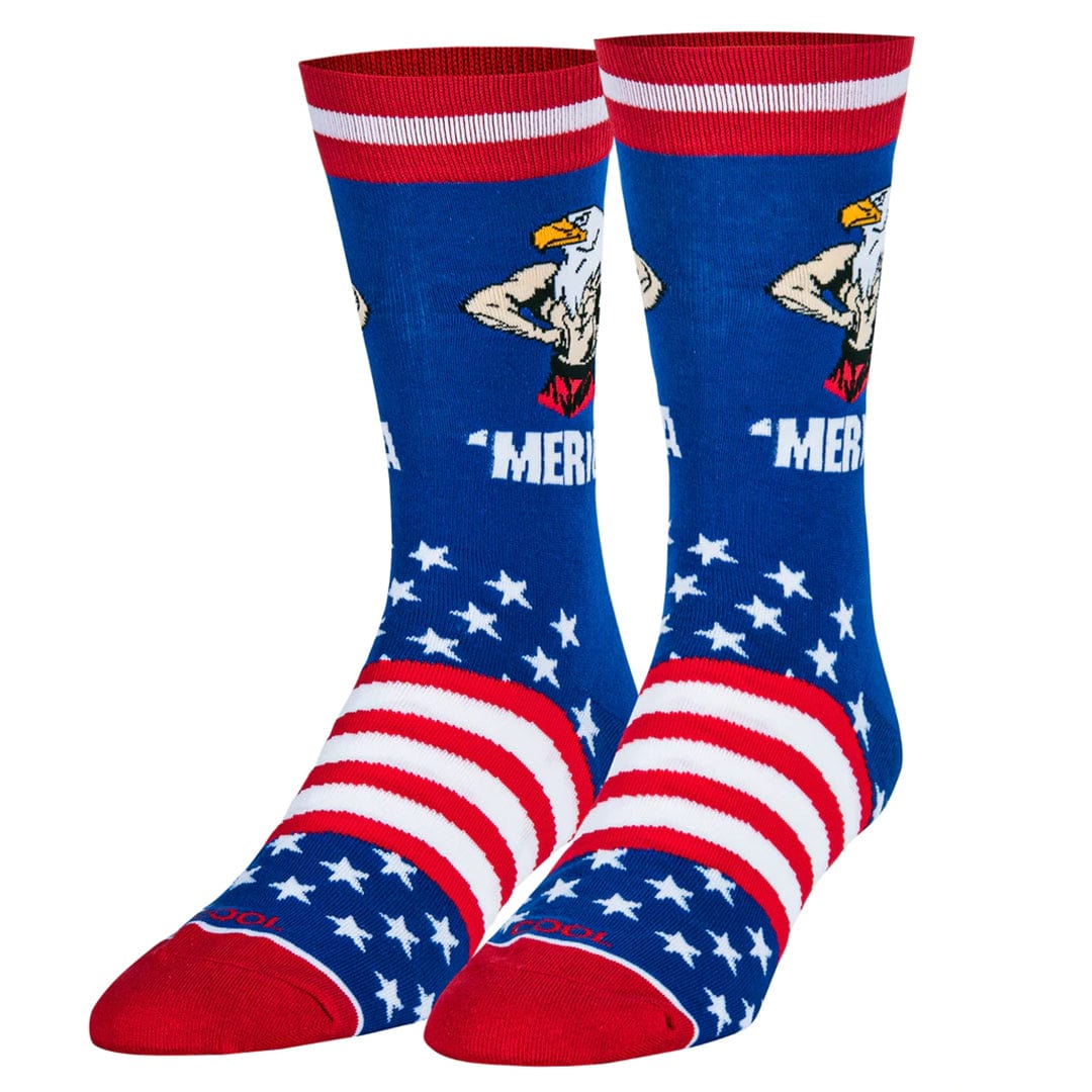 Merica Men's Crew Socks Multi
