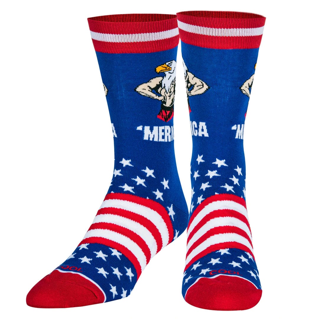 Merica Men's Crew Socks Multi
