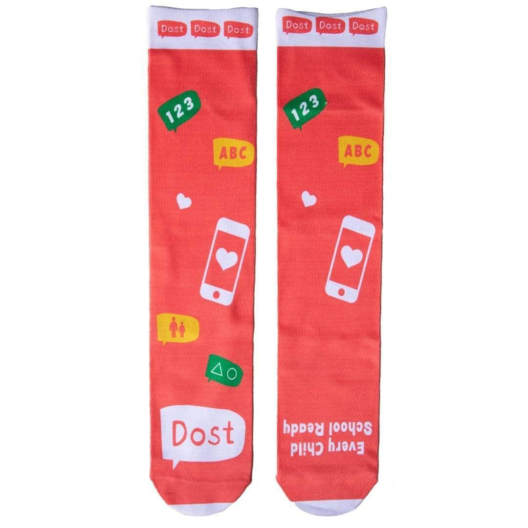 Microsoft &quot;Dost&quot; Charity Sock Coral